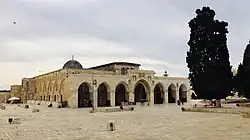 Al-Aqsa Mosque, on the Temple Mount (Haram al-Sharif or Al-Aqsa compound).