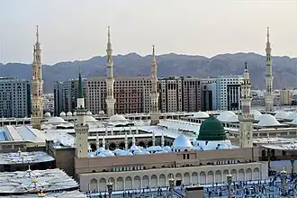 Islam's second holiest site Al-Masjid an-Nabawi (The Prophet's Mosque) in Medina