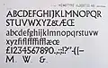 Albertus (typeface) sampler (1936). Two styles of ampersand are shown.