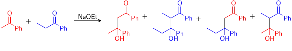 Crossed aldol (addition) reaction
