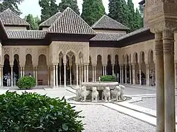 The Court of the Lions at the Alhambra, Granada (14th century, Nasrid period)