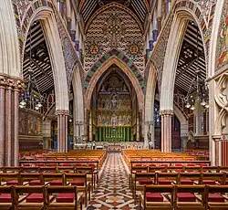 Gothic Revival - Interior of the All Saints, London, by William Butterfield, 1850–1859
