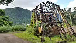The historic tramway on the World War II Heritage Trail