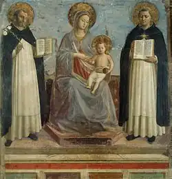 Early Renaissance: Madonna and Child with St Dominic and St Thomas Aquinas by Fra Angelico (c. 1435)