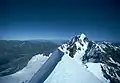 Aoraki peak from Te Horokōau Mount Tasman summit NZ Mon 21 March 1983 wideangle