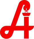 Similar red "A" sign, used in Austria