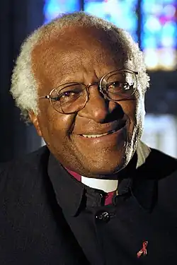 Desmond Tutu, South African social rights activist, recipient of 1984 Nobel Peace Prize for opposition to Apartheid (professor)