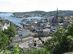 View of Arendal's city centre in August 2006