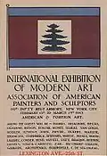 Armory Show poster, 1913, Internationally groundbreaking exhibition of Modern art