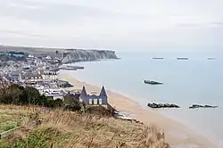 Artificial port at Arromanches-les-Bains