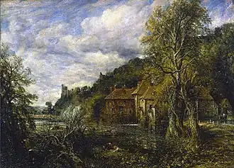 Arundel Mill and Castle, oil on canvas, 1837.