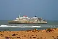 The ferry Assalama wrecked off of Tarfaya, Morocco