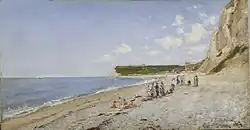 Auguste-Émile Flick, The Beach at Fécamp (1875). The Walters Art Museum