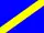 Blue flag with yellow stripe