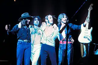 The band's original line-up in 1976. Left to right: Boz Burrell, Paul Rodgers, Simon Kirke, Mick Ralphs