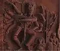 Dancing Shiva in cave no. 1 in Badami