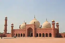 Badshahi Mosque, in Lahore, Pakistan built between 1671-3