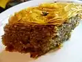 Greek baklava with walnuts