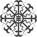 Pagan Lithuanian Baltic sun cross