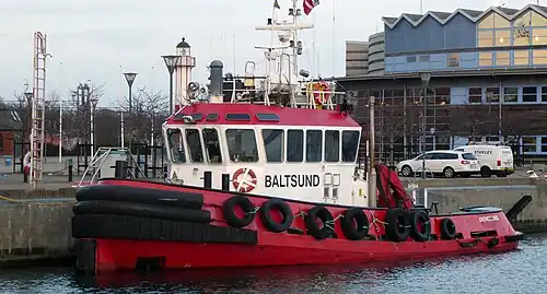 Danish Baltsund in Ystad harbour 2019