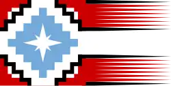 Ancestral Araucanian Flag with the Guñelve, "the star of Arauco".