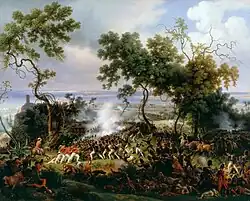 The Battle of Chiclana, 5th March 1811 (1824) captures the fight between British redcoats and the French troops for Barrosa Ridge.[16]