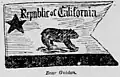 "The Bear Flag Guidon". Carried by the California Battalion[40][41]
