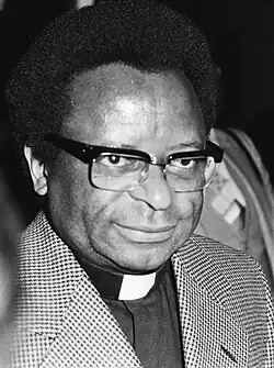 A portrait photograph of Abel Muzorewa