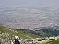 A view to Bitola from Baba mountain