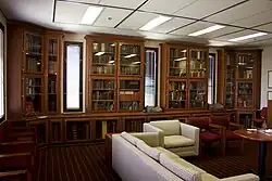 Shelves of the Bizzell Bible Collection at Bizzell Memorial Library