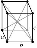 Orthorhombic, body-centered