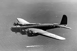 A four-engine propeller aircraft