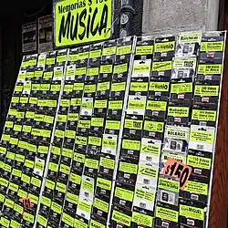 Pirated music on SD cards and USB drives