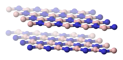 Hexagonal form (h-BN) hexagonal analogous to graphite