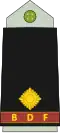 Second lieutenant (Botswana Ground Force)[24]