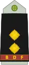First lieutenant (Botswana Ground Force)[14]