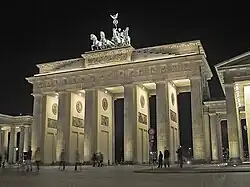 Brandenburg Gate at night