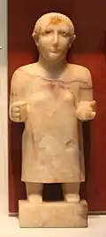 Room 53 – Alabaster statue of a standing female figure, Yemen, 1st–2nd centuries AD