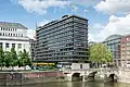 High-rise extension (center) of the historic head office building in Hamburg, erected in 1961-1964 on a design by architect Godber Nissen&nbsp;[de]
