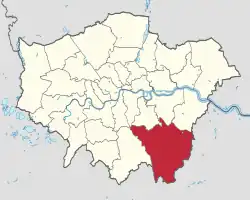 Bromley shown within Greater London