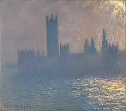 Houses of Parliament Sunlight Effect (Le Parlement effet de soleil) – Claude Monet
