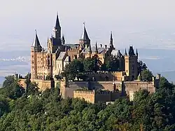 Hohenzollern Castle (1454–1461) in Baden-Württemberg, southern Germany