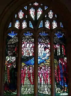 Nativity scene in St Mary's Church, Huish Episcopi, Somerset