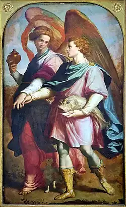Tobias and the Angel, Santi di Tito (c.1575)