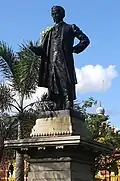 The statue of Sir Charles Henry de Soysa at De Soysa-Liptons Circus, is the first of a native, in Colombo.[77]