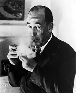 Monochrome photo portrait of Lewis smoking