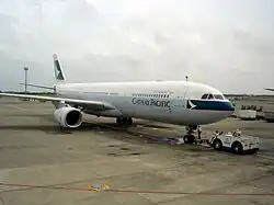 A Cathay Pacific Airbus A330-300 at Chennai International Airport