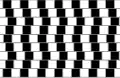 Café wall illusion: the parallel horizontal lines in this image appear sloped.