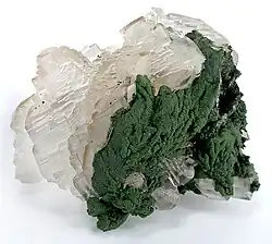 Calcite with mottramite