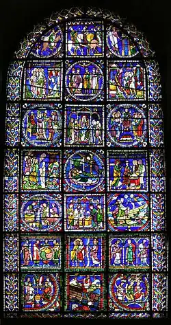 The Poor Man's Bible window from Canterbury Cathedral (13th century)